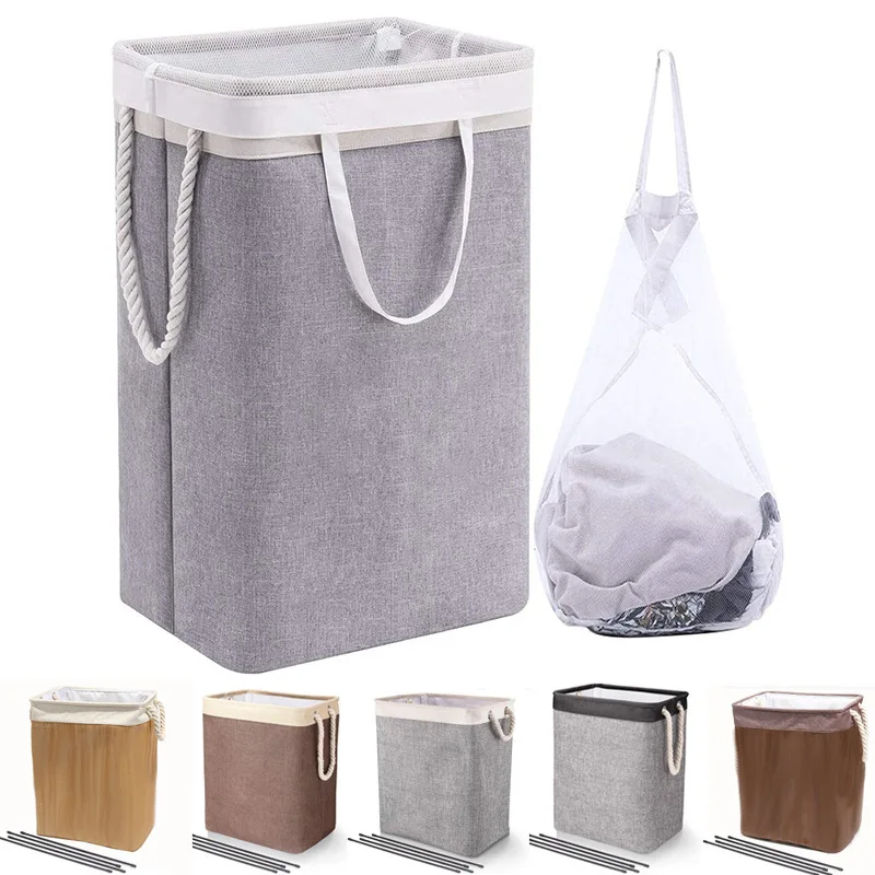 Foldable Clothes Storage Basket, Fabric Laundry Basket, Storage Basket, 5 Colors Available, Eco-Friendly, Natural, Oxford Cloth,