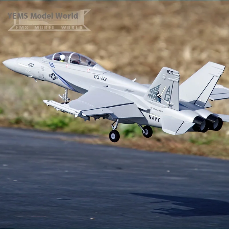 

RC FMS Новая 70-канальная электрическая модель F/A-18F V2 с дистанционным управлением в сборе с фиксированным управлением самолета