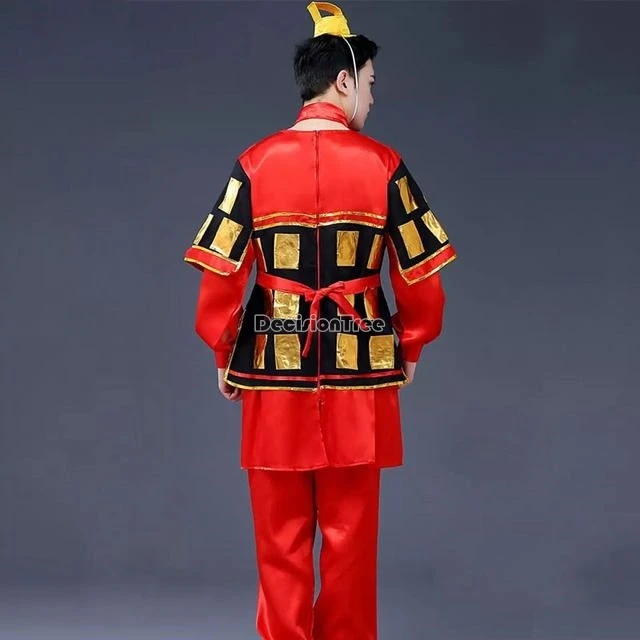 Ensemble Hanfu de performance chinois pour hommes et femmes, haut à manches longues, pantalon long, w552, soldat ancien, amélioré, nouveau, 2024