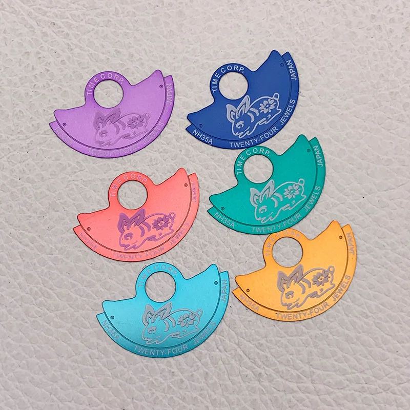 ค้อนอัตโนมัติโรเตอร์ Patch Zodiac Rabbit Guard Fit NH34 NH35 NH36 NH38 4R 6R การเคลื่อนไหว Oscillating น้ําหนักค้อนแผ่น Patch