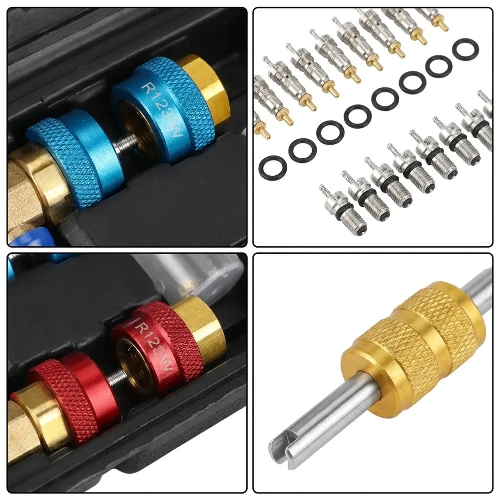 AC Valve Core Removal Tool Kit For Vehicle Climate Control Complete Set For Fast Core Replacement