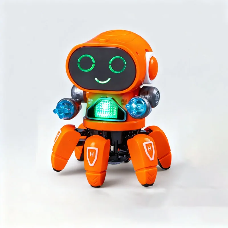 Robot Intelligente Elettrico a Sei Artigli con Effetti Luminosi e Sonori, Celebrità di TikTok che Canta e Balla