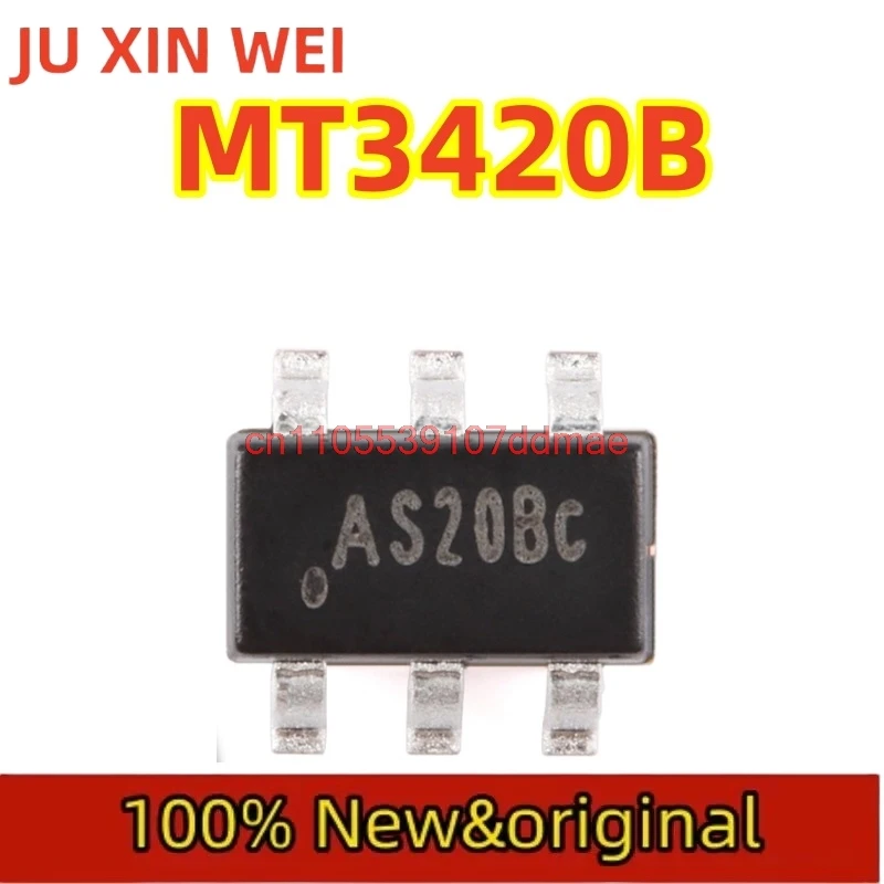 Original Genuine MT3420B (Silk Screen: AS20BC) SOT-23-6 1.5MHz 2A Synchronous Buck Converter 100% brand new chip