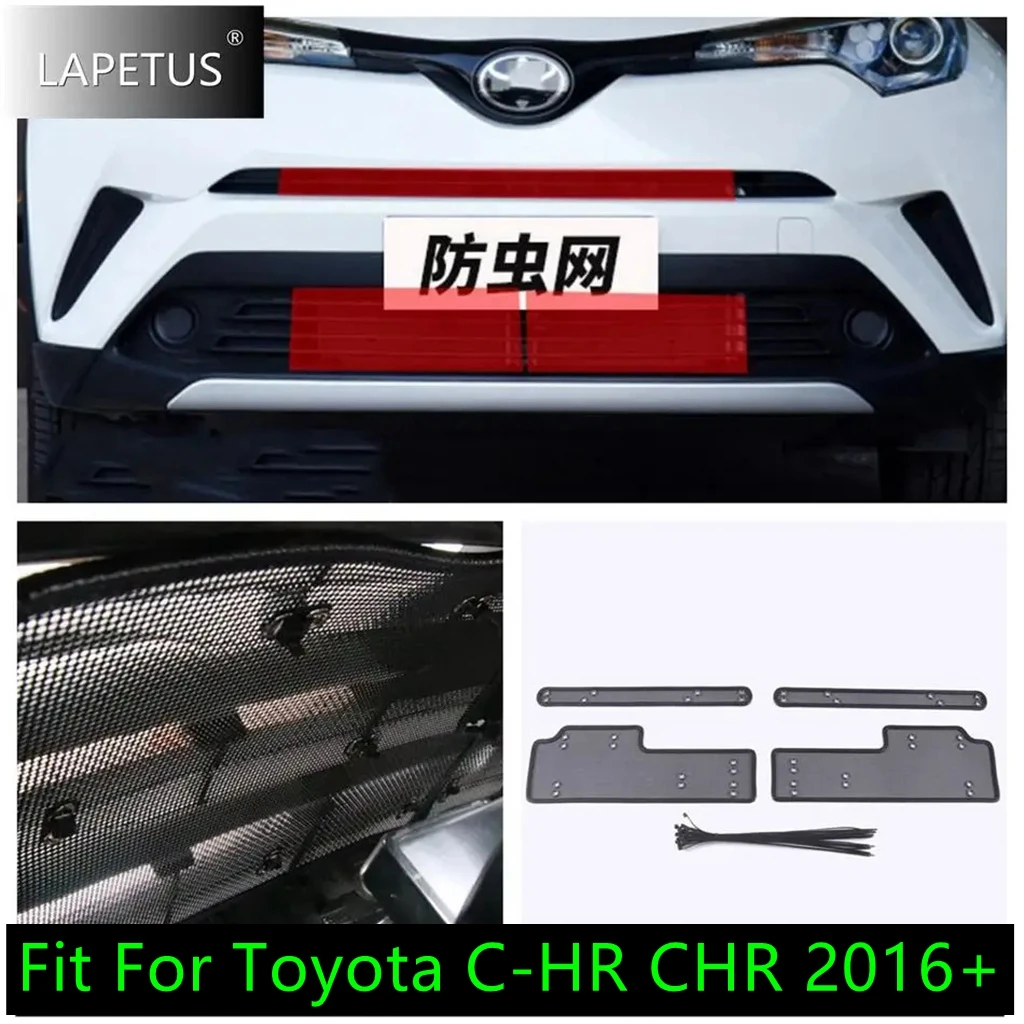 

Auto Middle Insect Screening Mesh Front Grille Insert Net Anti-leaf Dust Decor Accessories Cover For Toyota C-HR CHR 2016 - 2020