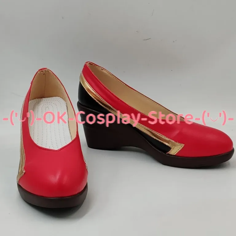 Ahri-Chaussures de Cosplay en Cuir PU, Bottes de Carnaval d'Halloween, Accessoire de Jeu LOL sur Mesure