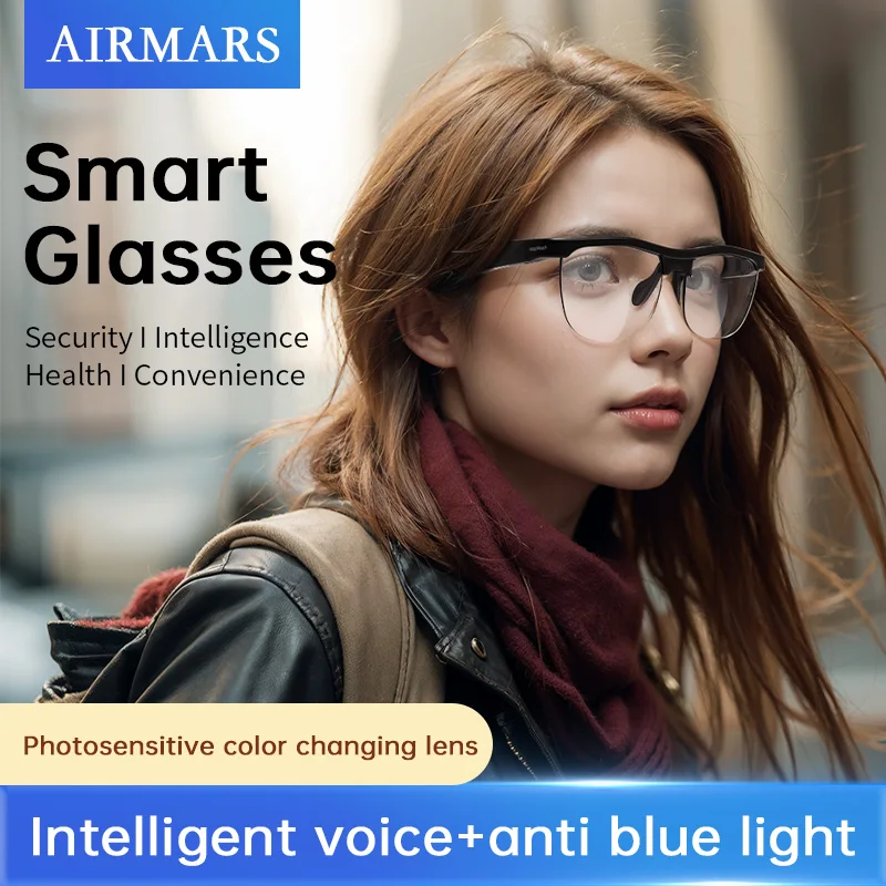 نظارات Airmars MG10 الذكية للاستماع إلى الأغاني، سماعات لاسلكية، نظارات ذكية، نظارات شمسية، نظارات ذكية، سماعات رأس رياضية