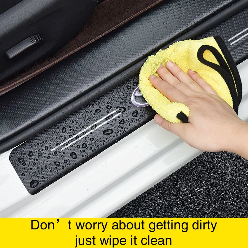 عتبة السيارة حامي شفاف شارة الزخرفية ملصق لتويوتا C-hr برادو Rav4 يارس هايلكس بريوس أفينسيس كورولا كامري