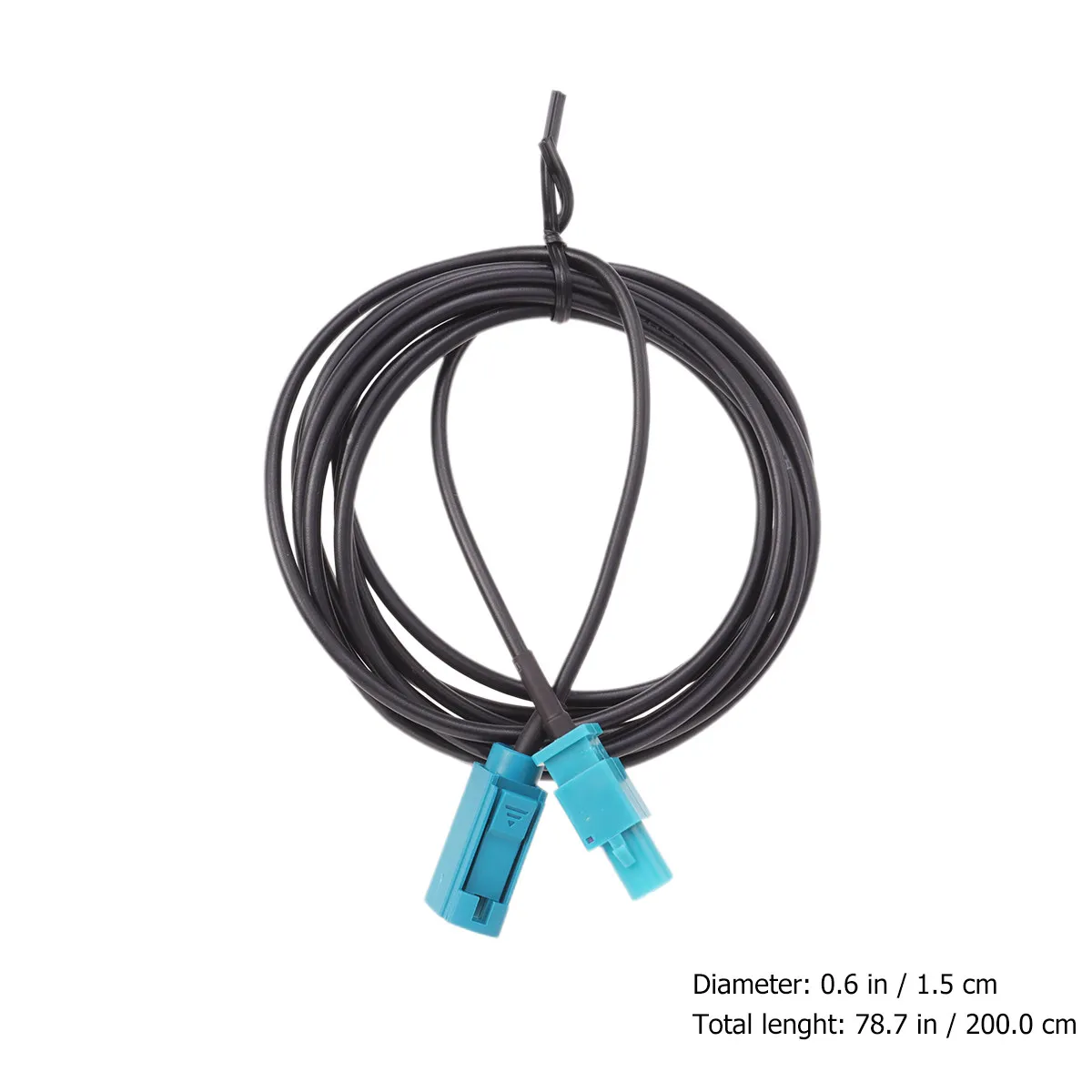 1Pcs Car Antenna Extension Cable Male to Female Black Universal Car Signal Cable for Stronger Reception Aerial