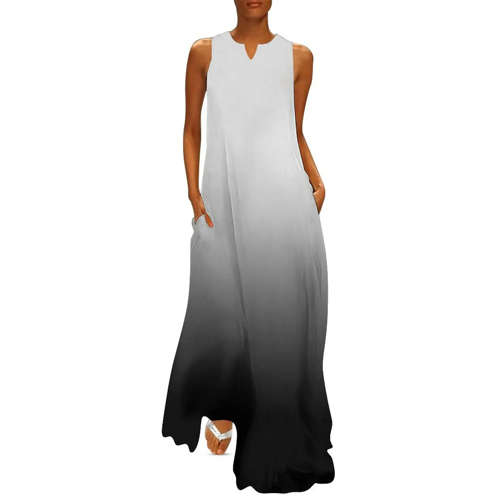 

Black Ombre Gradient Long Dress beach dress dresses summer long dresses for women dresses for woman Dress