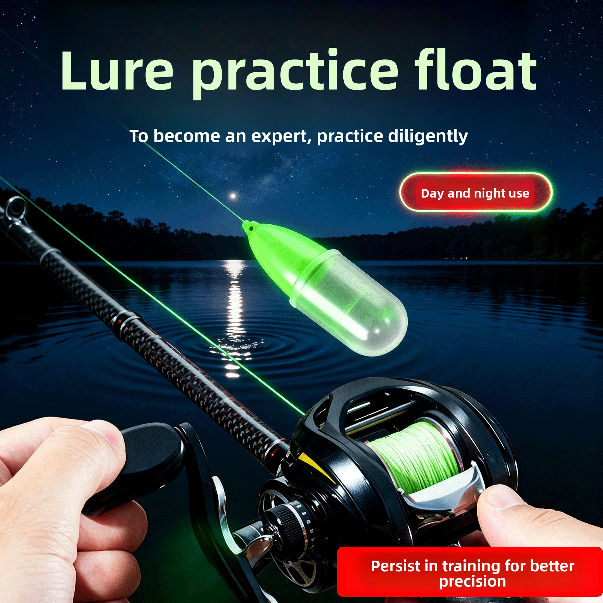 assistente-luminoso-para-lancamento-longo-em-pesca-com-mosca-com-pontos-brilhantes-em-formato-de-sementes-de-girassol-faixa