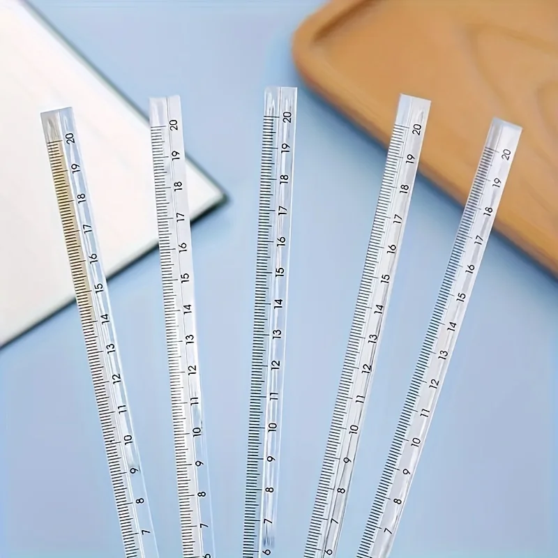 3pcs/set, Transparent Triangular Scale Ruler Triangular Ruler Triangle Size Proportional Drawing Template Ruler