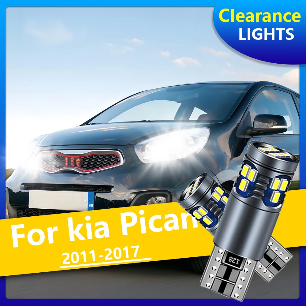 

2PCS High Bright Car LED Clearance Light T10 Canbus No Error LED Light Bulbs For Kia Picanto 2011 2012 2013 2014 2015 2016 2017