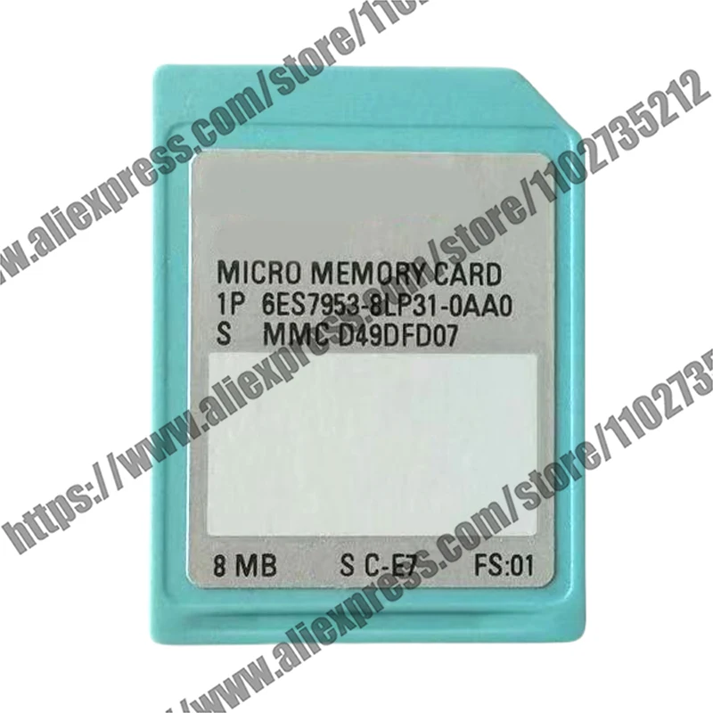 S7 Micro Memory Card For S7-300/C7/ET 200 8 MB 128 KB 6ES7953-8LP31-0AA0  8LG31 6ES79538LP310AA0 6ES79538LG310AA0