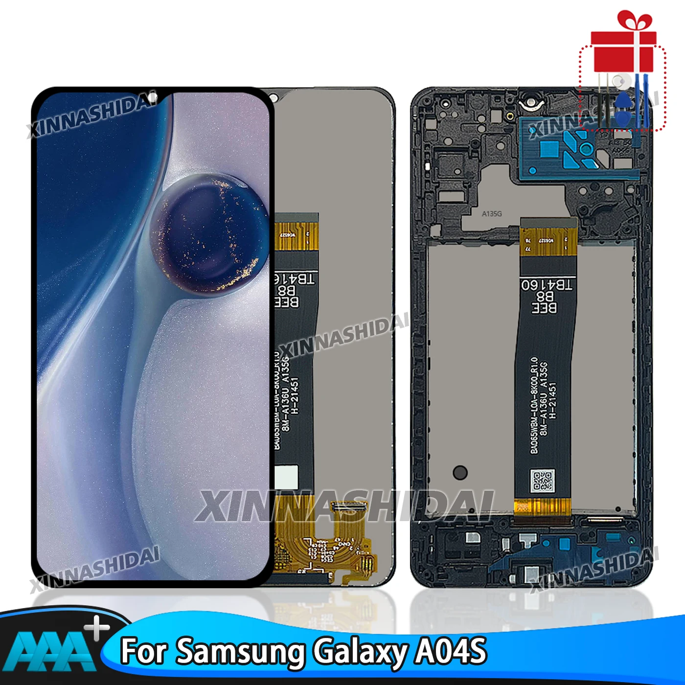Pantalla LCD de alta calidad, probada y certificada, para Samsung A04S. Incluye pantalla táctil y digitalizador. Pantalla de repuesto para SM A047.