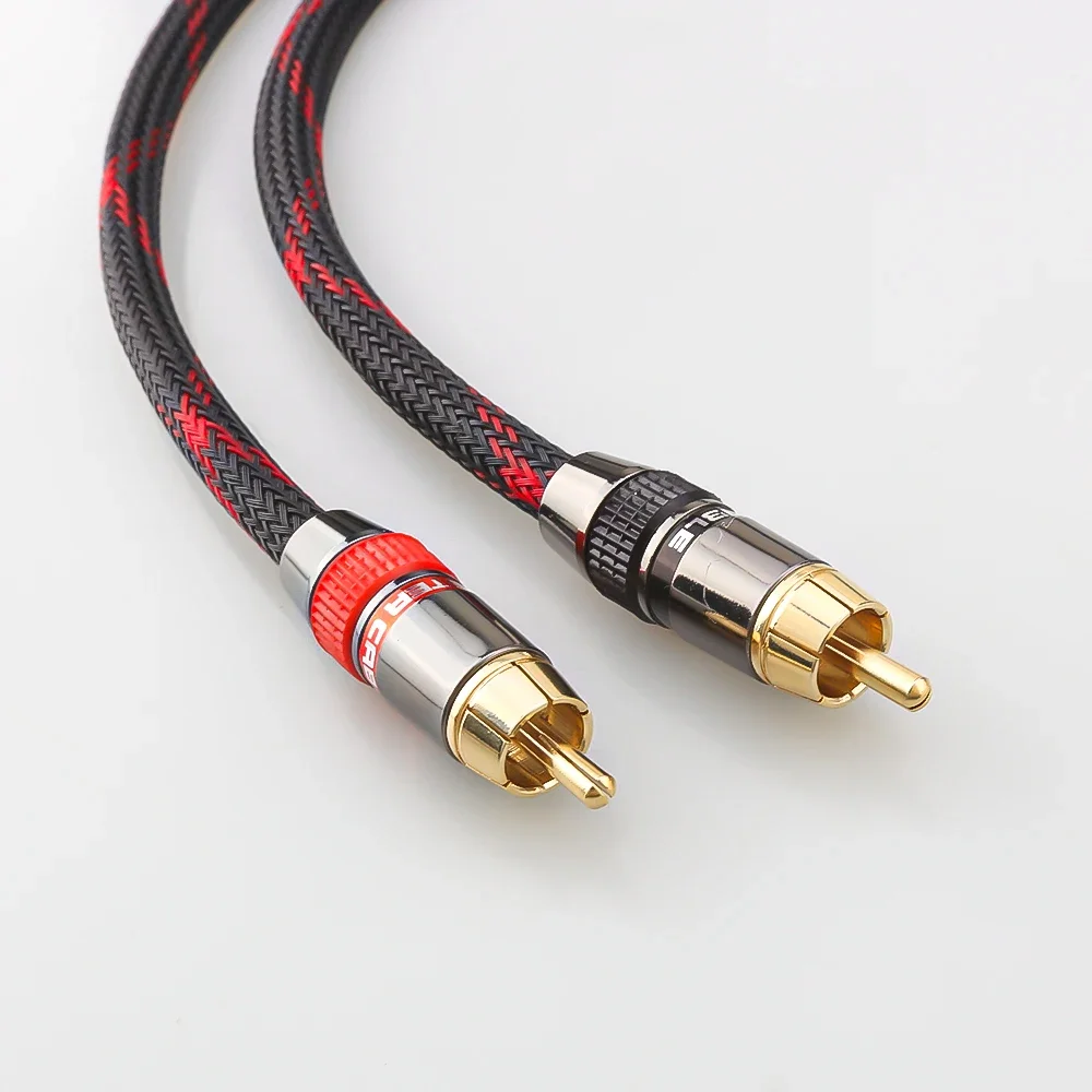 2 szt. 30cm rozdzielacz RCA Y gniazdo audio Adapter kabla męski na 2 złącza żeńskie DIY