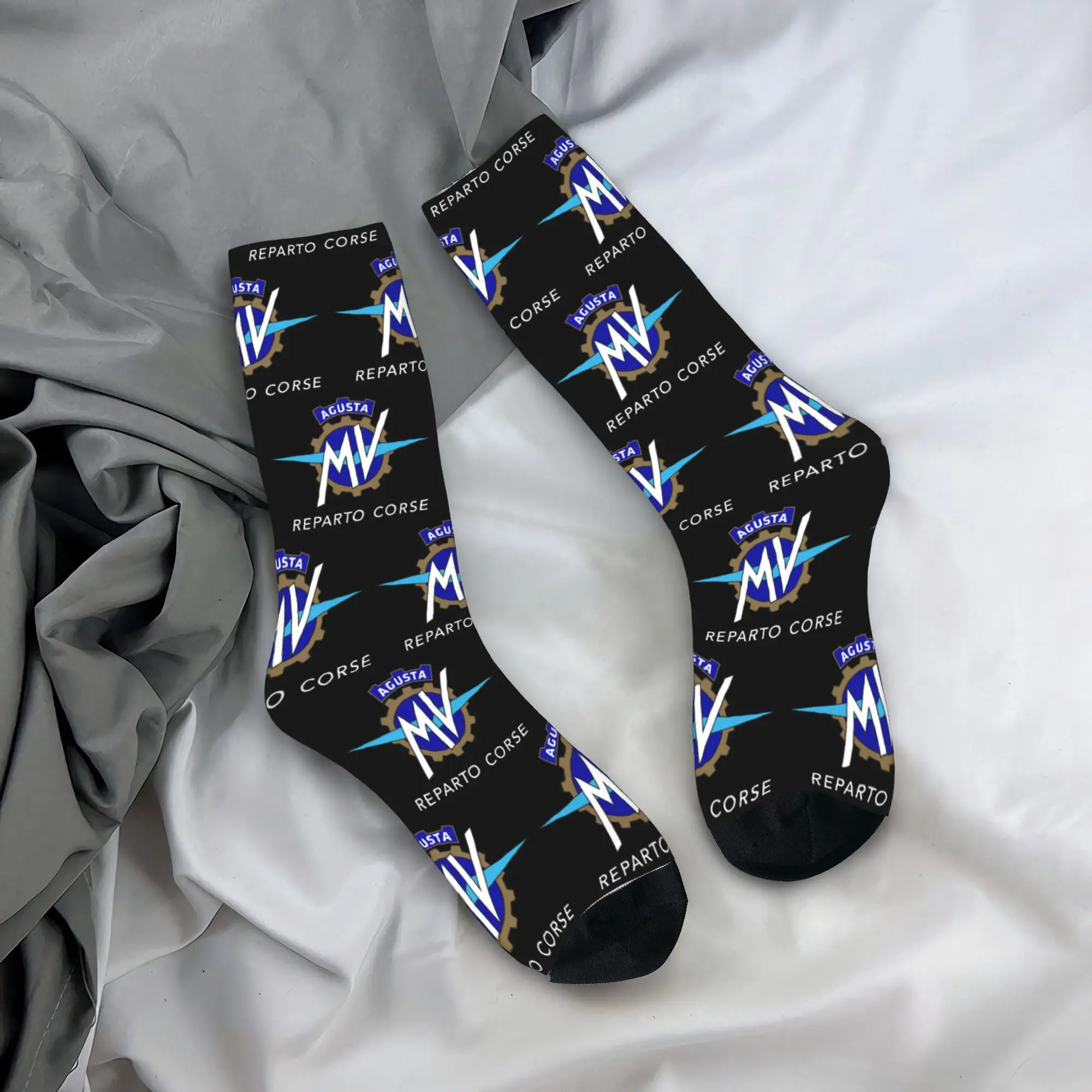 Custom Italy Speed Italian M-Mvs Men Women Crew Socks Unisex Novelty 3D Printing  Dress Socks