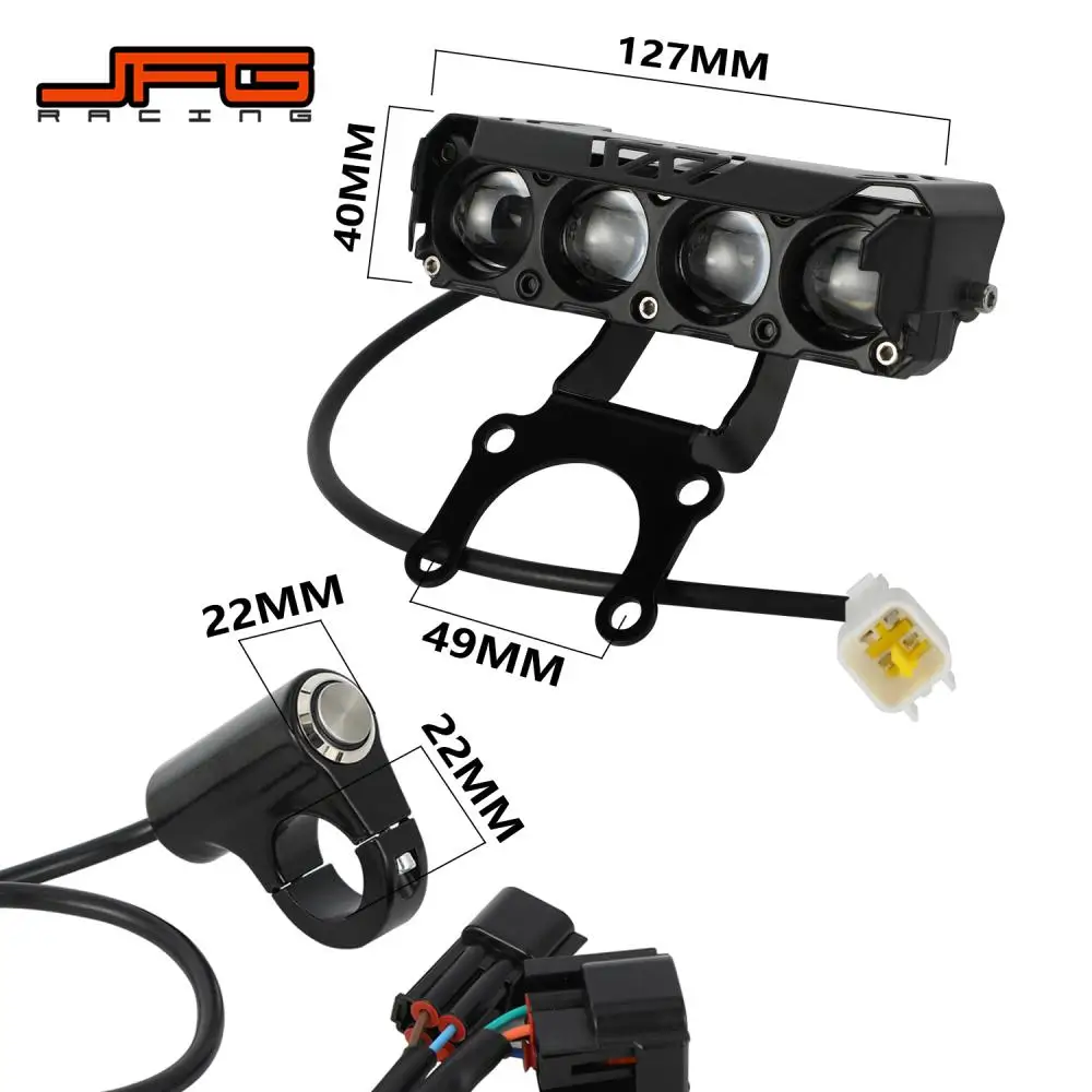 For Talaria Sting MX3 MX4 MX5 Headlight Head Light Waterproof Driving Lamp Electric Dirt Bike E-bikes Motorcycles Accessories