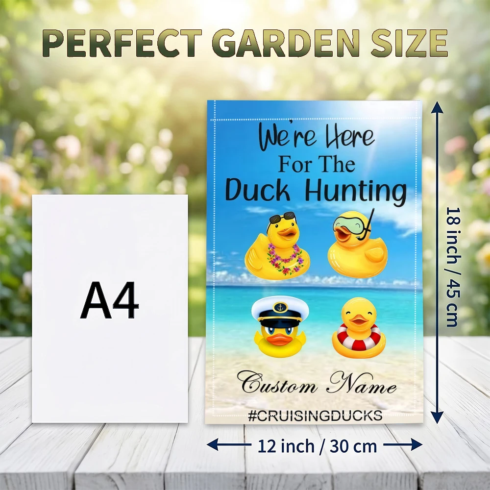 Garden Flag Custom Name Duck H - огляд і ціна Outdoor Hunting Names