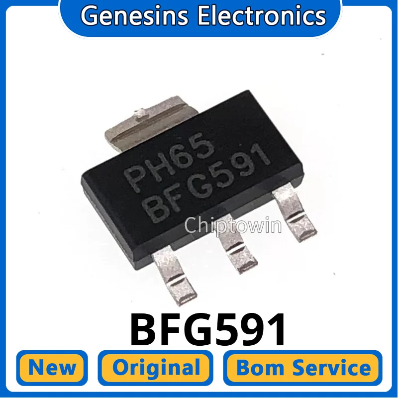 5/50 pcs BFG591 Triode NPN 7GHz Wideband Transistor, High Frequency Triode SOT-223 WN7