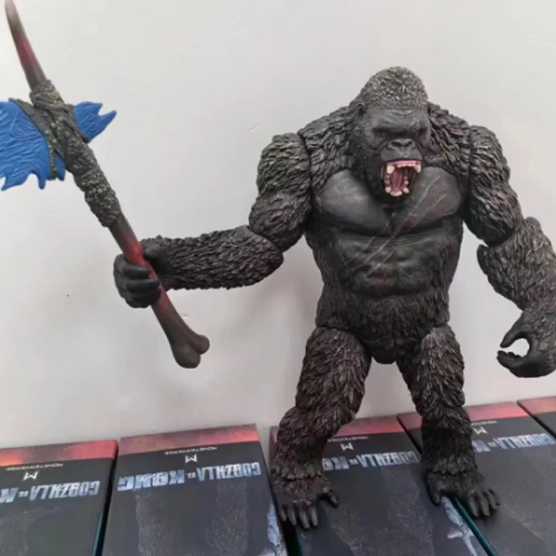 28cm King Kong Vs. Godzilla Toy Model 2021 Movie Version King Kong Skull Island Gorilla Monster Doll Gift