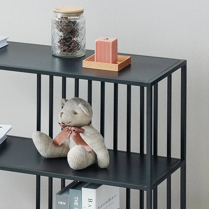 Ferro Multi-Layer Storage Rack, Sala de estar, Piso de Teto, Varanda Canto Rack, Display Rack, Estante Porch Partition