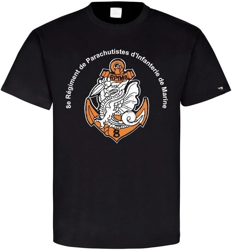 8e RPIMA régiment de parachutistes d'infanterie de Marine French Military T-Shirt