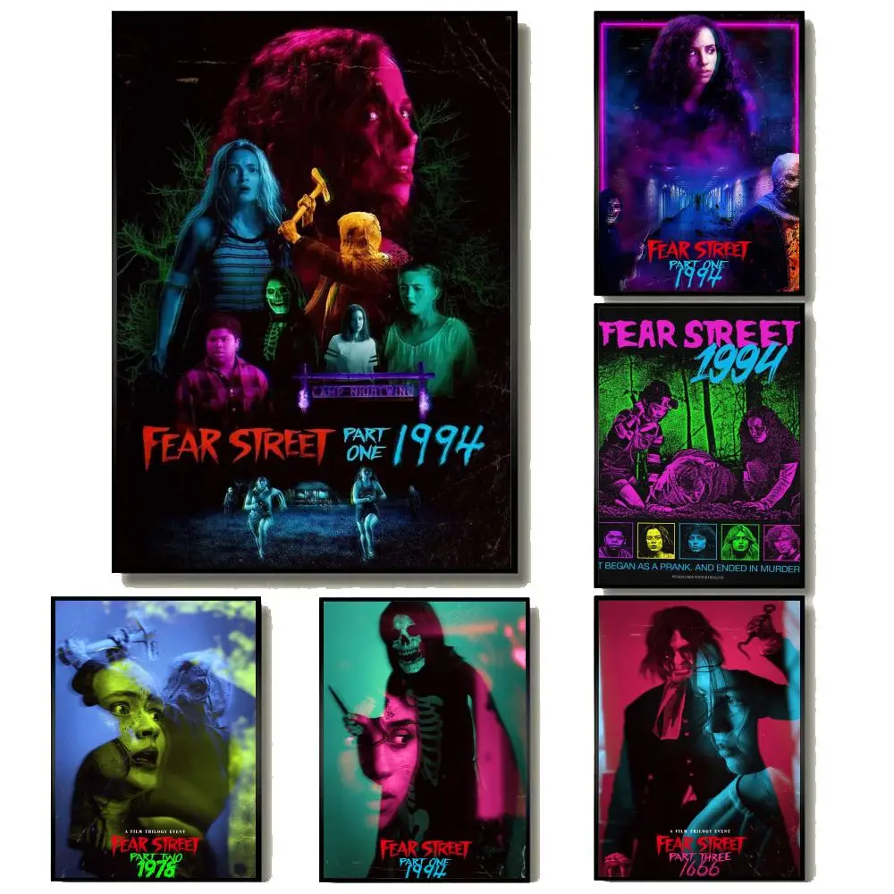 Horror Movie SeriesF-Fear Street Poster Modern Minimalist Wall Art Prints for Home Decor Interior Bedroom Living Room