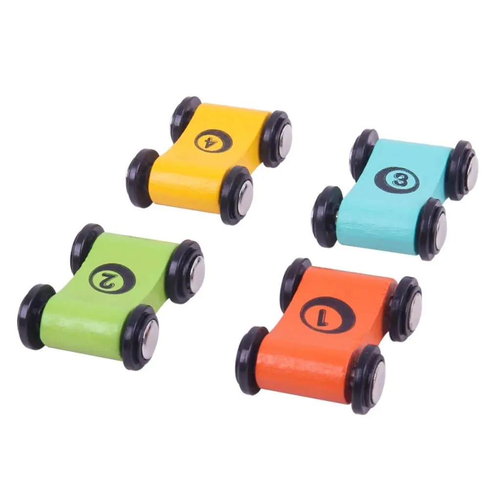 

New Mini Wooden Gliding Car Ramp Race Wooden Inertial Glider Car Fun Model Vehicle Colorful Track Gliding Car For Boy