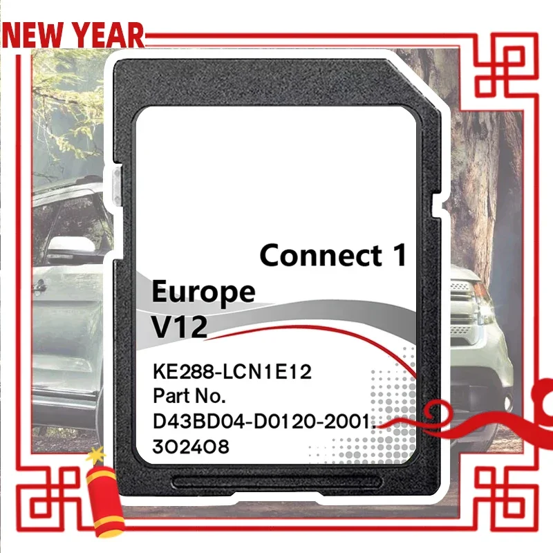 

C1 V12 Connect 1 LCN1 V12 SD Navi for Nissan 8GB 16GB 2022 Map Card Europa UK Navigation Card