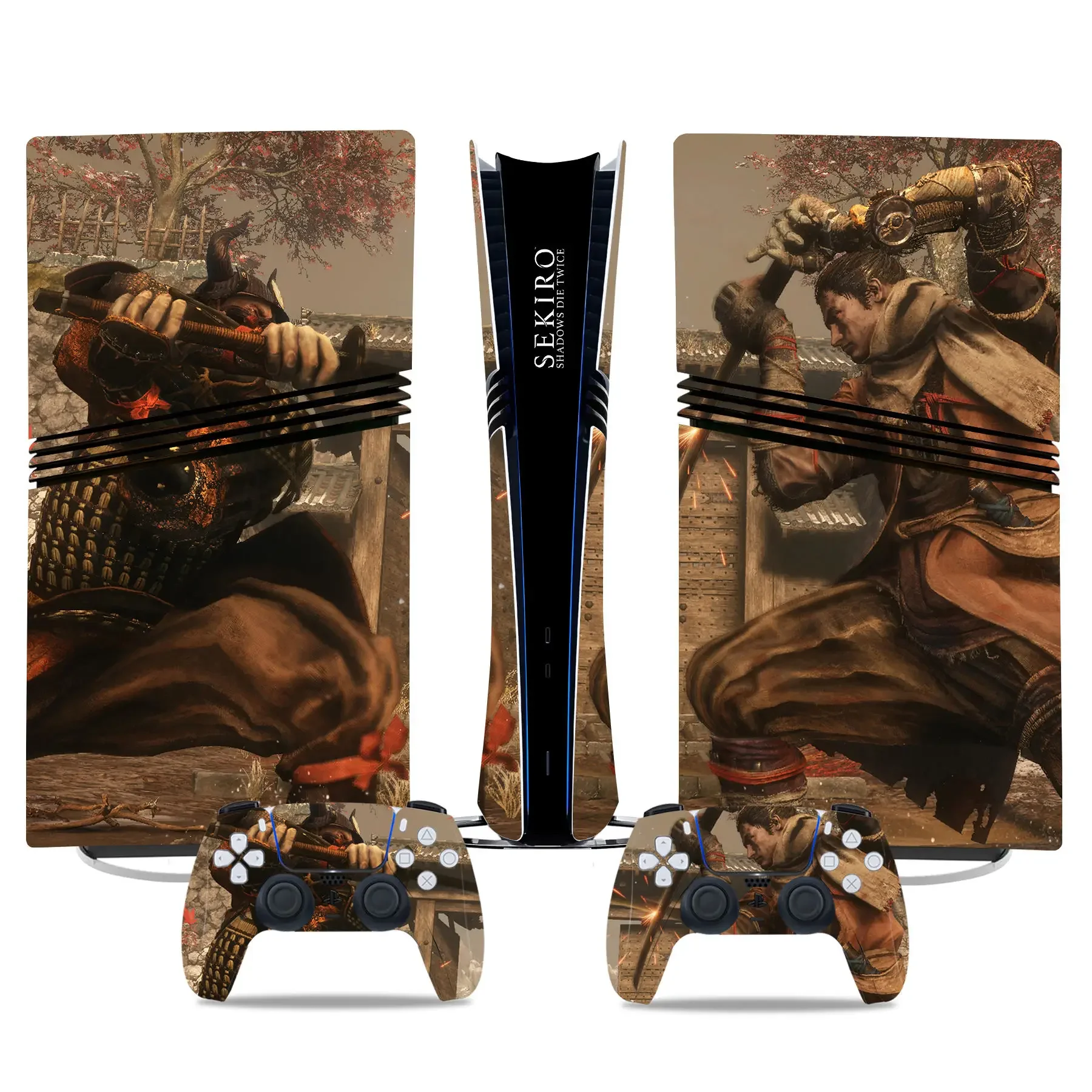 Sekiro shadows die twice Vinyl Decal Skin Sticker For PS5 Pro Digital Controller Console Case controller skin sticker