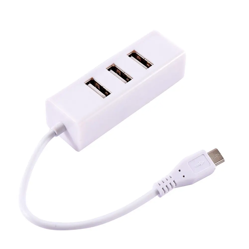 Duable USB 2.0 Micro USB OTG Hub 4 Ports Charging Cable Converter Adapter Extension Cable