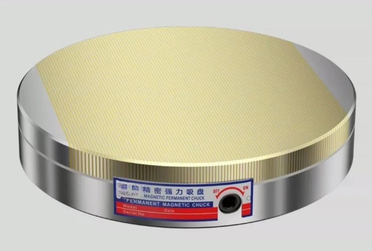 Round Permanent Magnetic Chuck Powerful Precision Circular Disk For Grinder Lathe Wire Cutting Machine