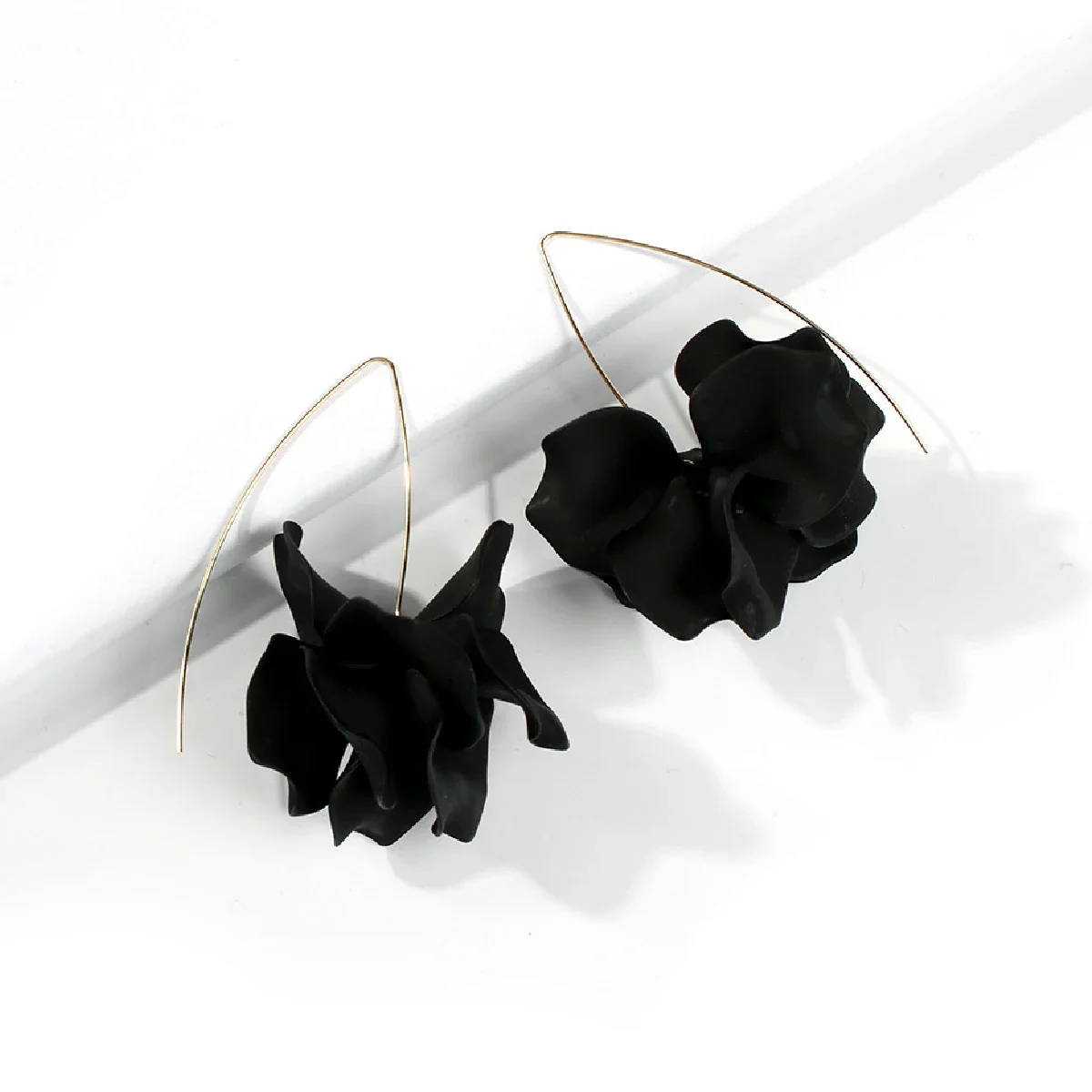 

1 Pair of New Fashion Long Flower European and N Exaggerated Temperament with Resin Earrings jewelry & Accessories