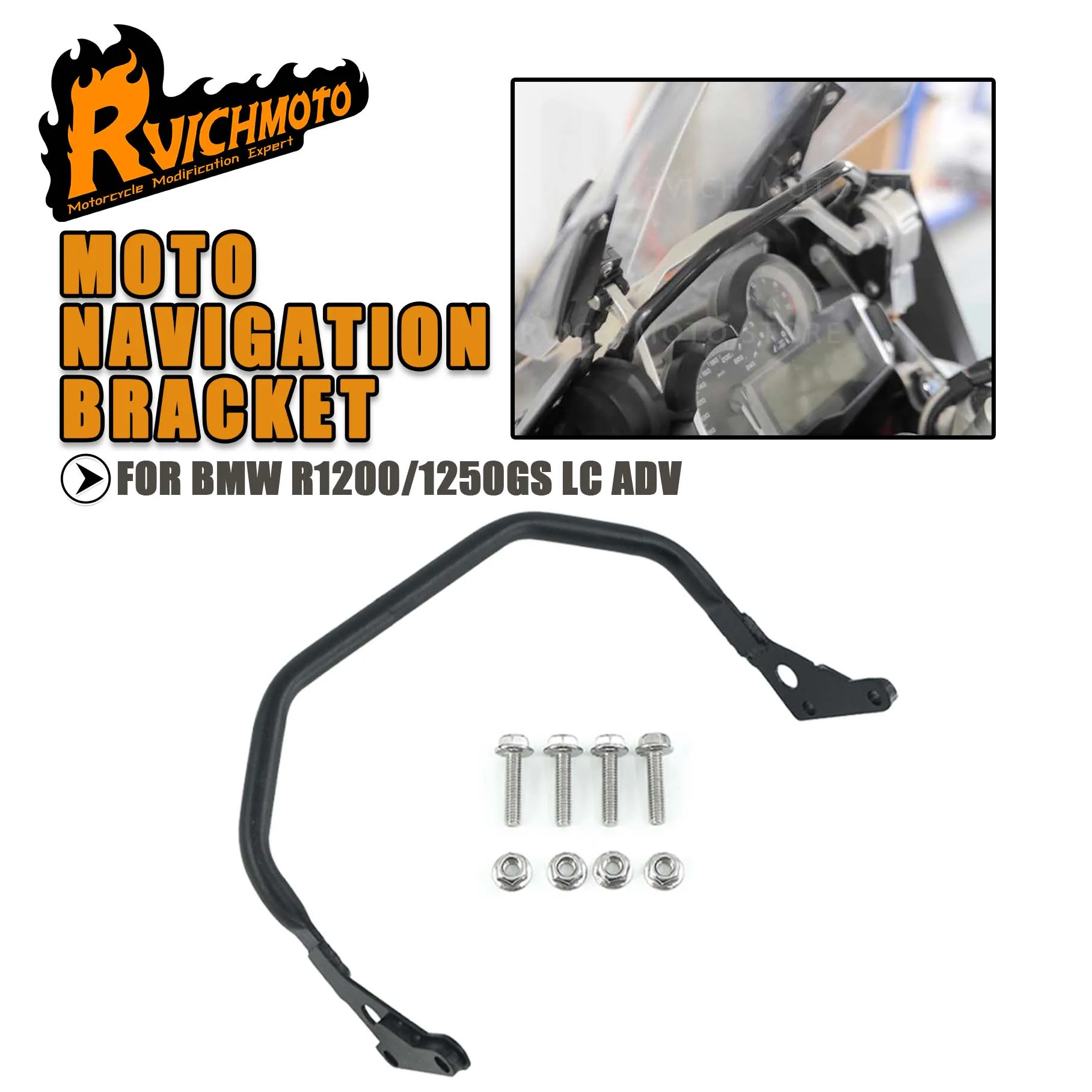 R 1200 1250 R1200 R1250 GS GSA Motorcycle GPS Holder Stand Mobile Phone Navigation Mount 12MM For BMW R1200GS R1250GS LC ADV
