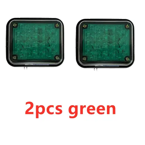 LED 녹색 LED 스트로브 조명, 구급차 플래시 자동차 경고 라이트, 펌프 소방차 램프, 폴리카 스트로브 라이트, 2x12V, 24V