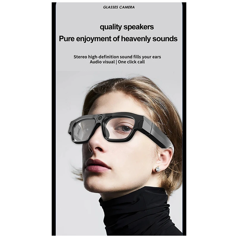 4K Bluetooth Intelligent Glasses Integrated Photography & Recording Video With Wifi Hotspot
