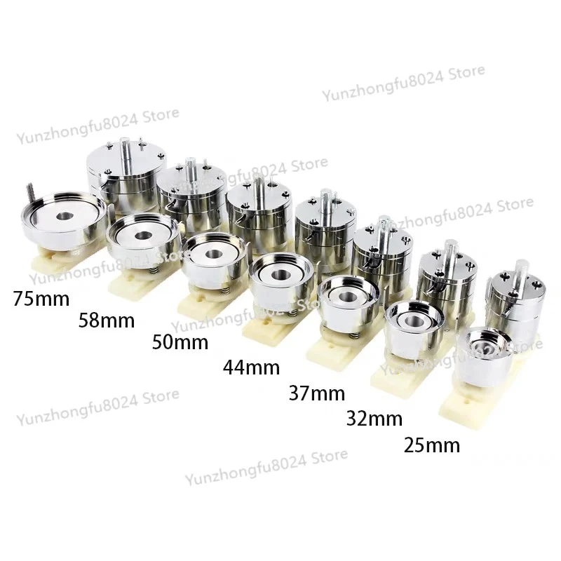 

25/32/37/44/58/56/75MM Badge Pin Button Maker Die Mold, Button Making Badge Punch Press Machine Mould DIY Badge Maker Dies Molds