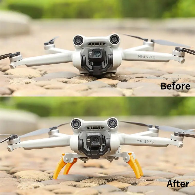 Landing Gear para DJI Mini 3 Pro, pernas de extensão dobráveis, suporte de proteção, engrenagens de pouso de absorção de choque