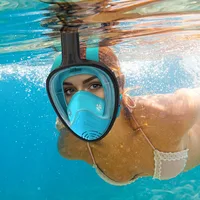 Máscara de buceo Máscara de snorkel de silicona Gafas de buceo Totalmente seco Impermeable A prueba de fugas y a prueba de niebla Modelo adulto