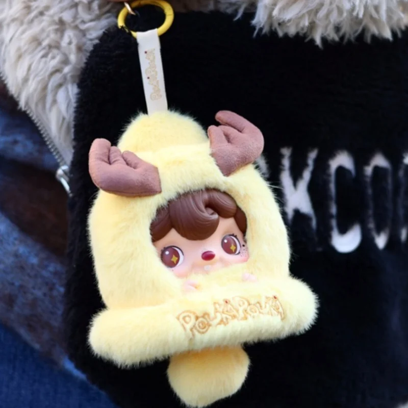 52toys Poukapouka Christmas Themed Dragon Tamer Plush Backpack Pendant For Girls Cute Gift Holiday Surprise Height 16cm