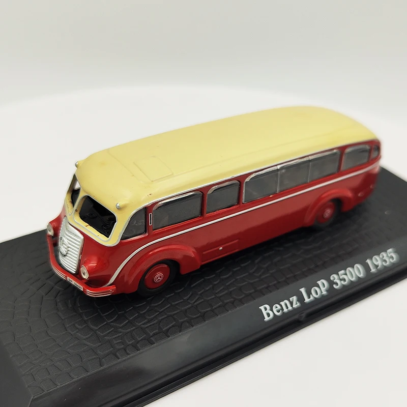 1:72 Scale Diecast Alloy Benz Lop 3500 City Bus 1935 Cars Model Classics Nostalgia Adult Collection Souvenir Gift Static Display