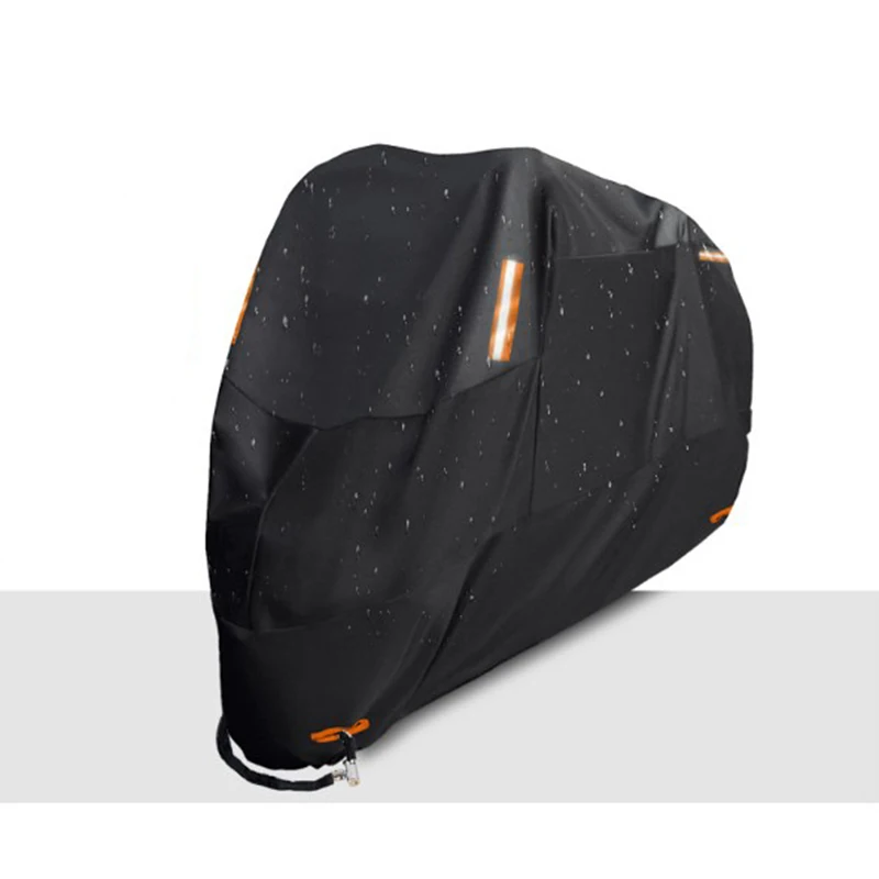 Silver Coated Motorcycle Cover, 190T, Sun and Rain Protection Dust Prevention Bag, Accessories Equipment, Popular Clothing, 2023