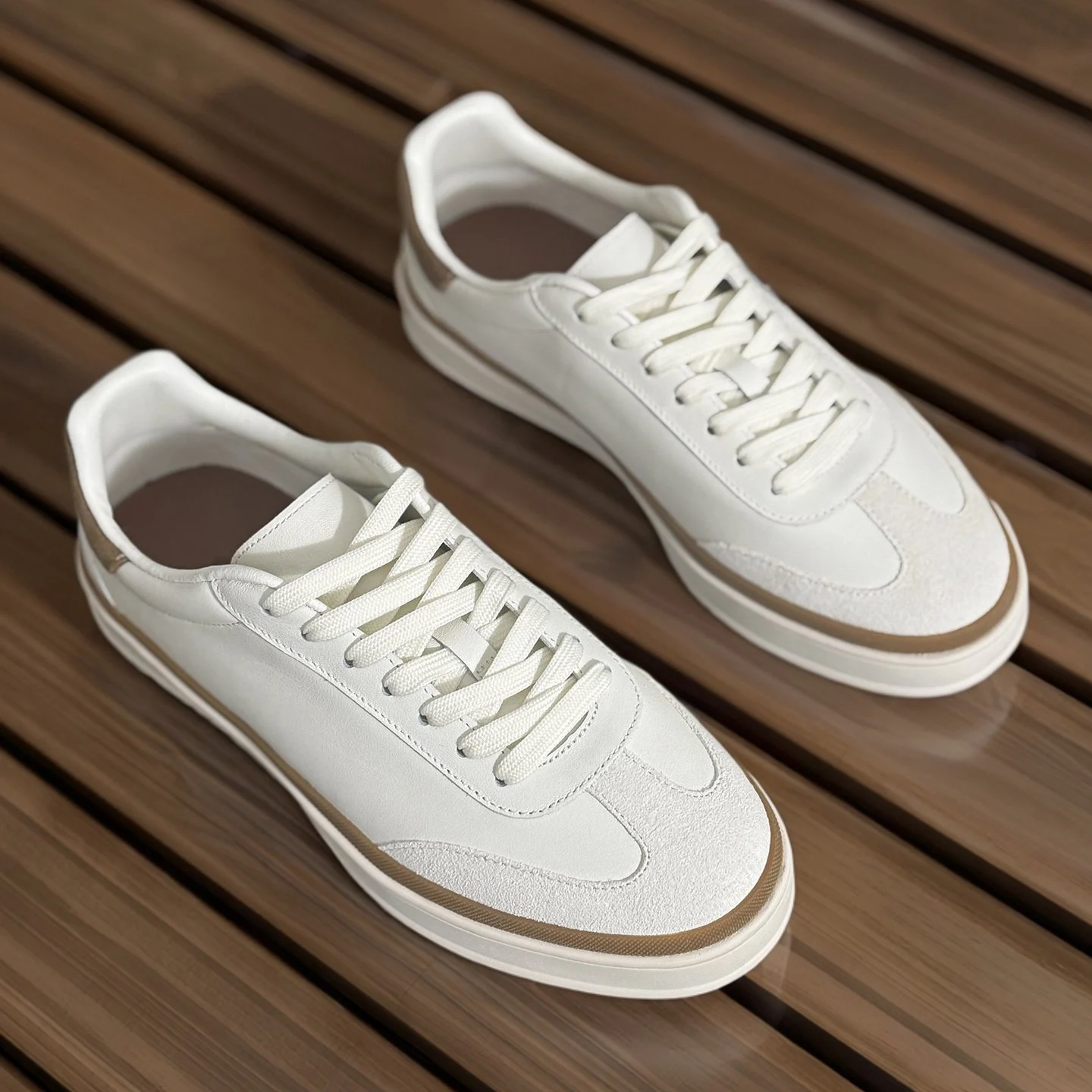 Genuine Leather German Army Trainer Sneakers Vintage Retro Flat Casual Breathable White for Couples Unisex Street Fashion