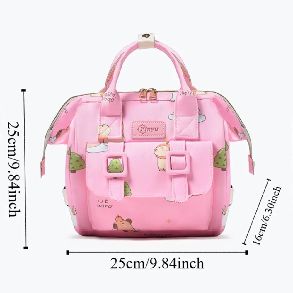 Sac à dos imprimé dessin animé pour maman, grande capacité, matériau Durable, sac à dos de voyage multifonctionnel anti-éclaboussures, sac d'allaitement