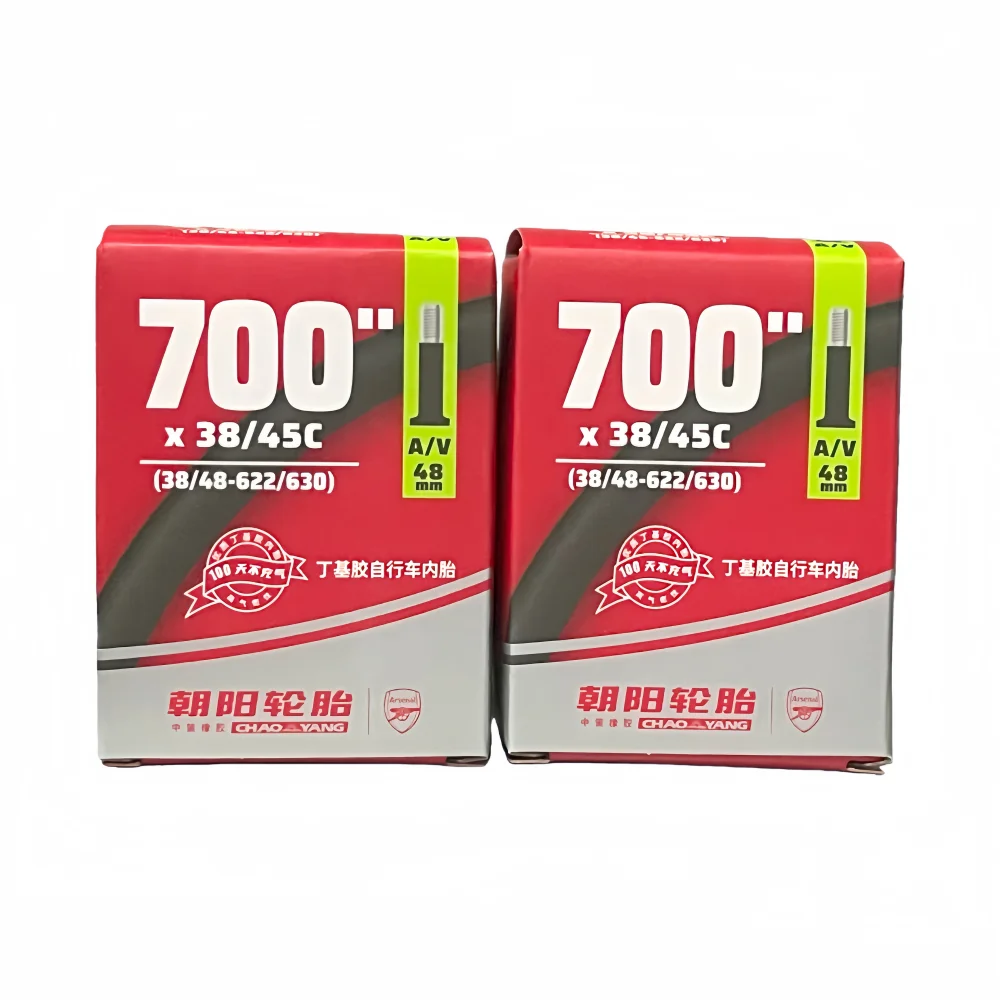CHAOYANG 700C GRAVEL Bike Inner Tube 700X38-45C (38/45-622/630) Tube AV FV Valve Length 48MM view 6