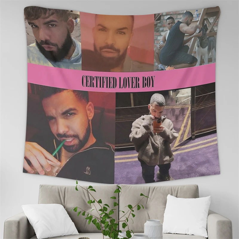 Gaslight Gatekeep Girlboss BBL Drake Tapestry Wall Hanging Art for Bedroom Living Room Decor College Dorm