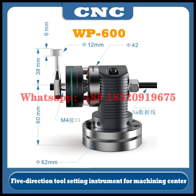 CNC machining center 5-direction tool setting instrument WP-600 tool measurement damage detection replaces Renishaw Cyclmotion