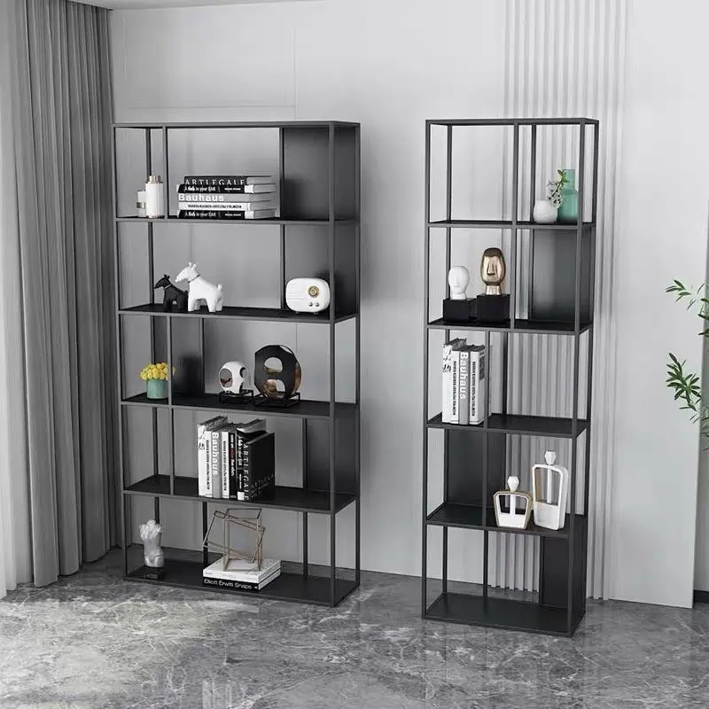 Benutzerdefiniert. Licht Luxus Einfache Rack Einfache Bücherregal Boden Multi-Schicht Eisen Wohnzimmer Partition Büro Lagerung Rack Display-ständer