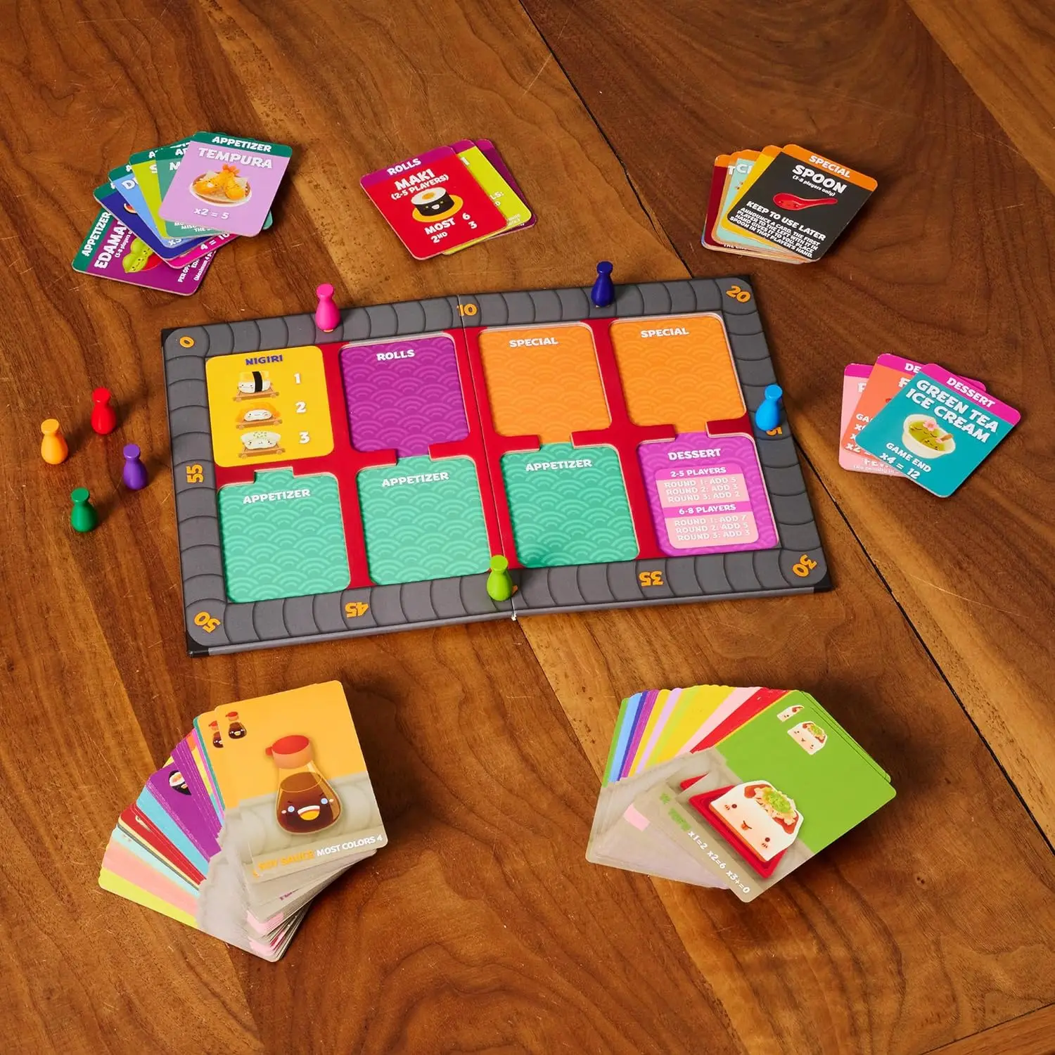 Sushi Go Party! - The Deluxe Pick & Pass Card Game by Gamewright