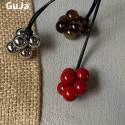Modern Jewelry Pretty Design Lovely Round Beads Pendant Necklace For Women Girl Party Gifts Cool Trend Accessories Hot Selling